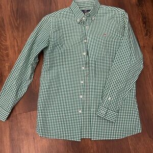Vineyard Vines Green Plaid Boys Shirt
